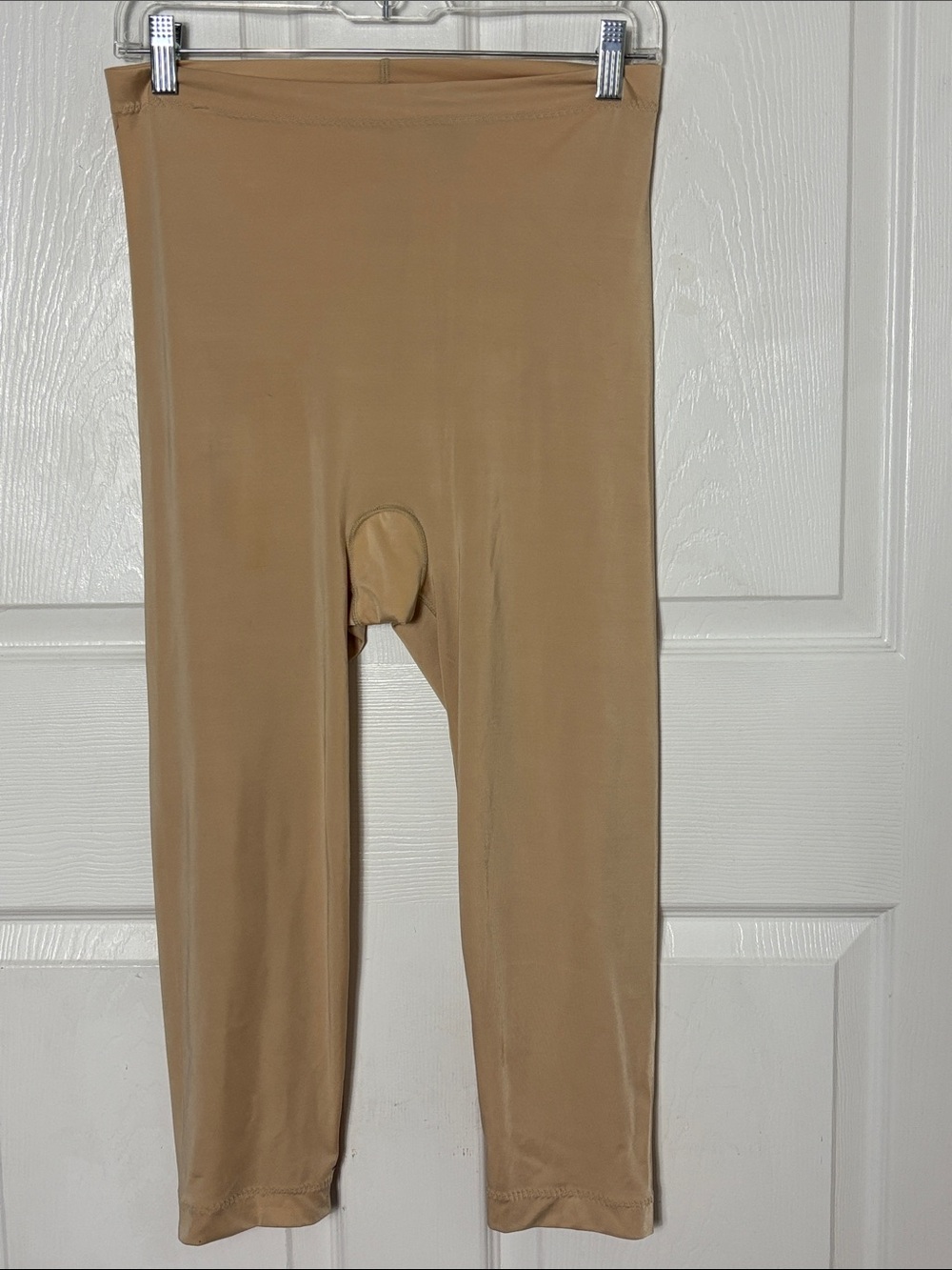 SPANX Nude Tan Stretch Knee Length Shapewear Size 2X Lightweight body shaping
